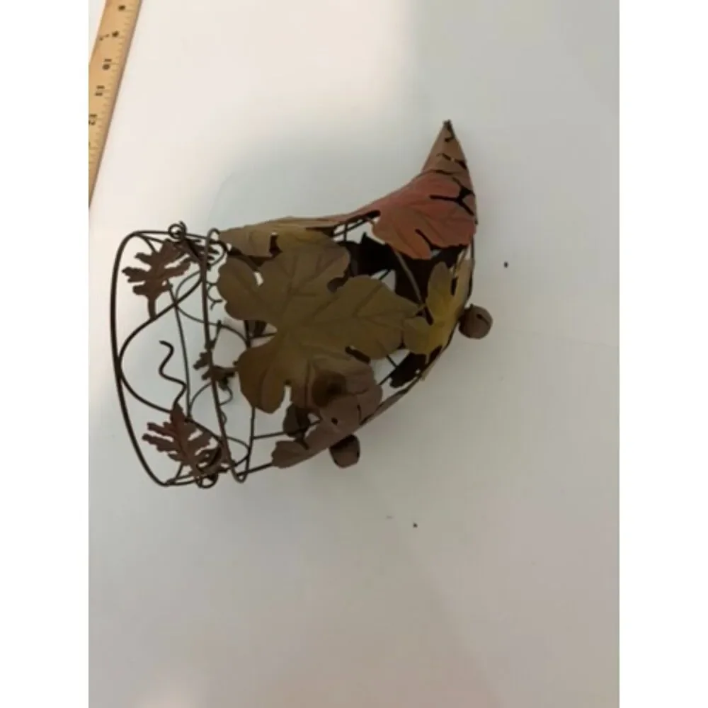 Brown Metal cornucopia